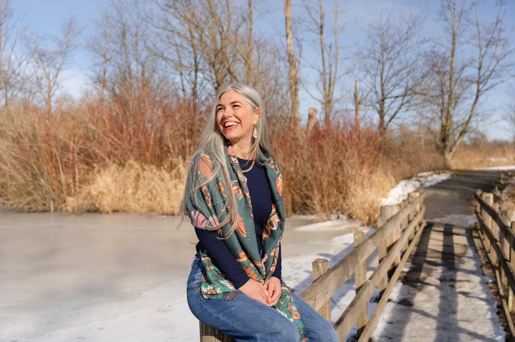 Emily Paul expressing joy and warmth